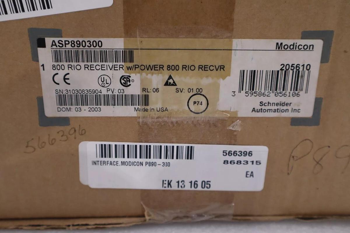 ASP890300 FACTORY NEW Modicon Slot Mount Power Supply AS-P890-300 STOCK G355