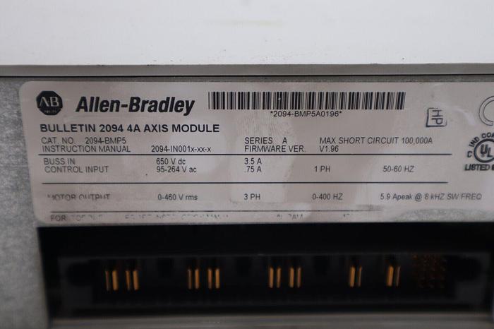 Used ALLEN BRADLEY 2094-BMP5 ALLEN BRADLEY KINETIX 6000 AXIS MODULE STOCK 1873