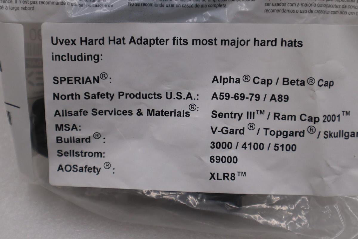 LOT OF 10 - UVEX Hard Hat Adapter Fits Most Hard Hats - STOCK SGF105