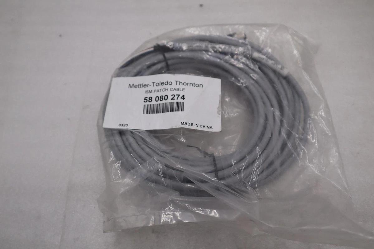 Used Mettler Toledo Thornton 58 080 274, 58080274 Conductivity Cable ISM PATCH CABLE
