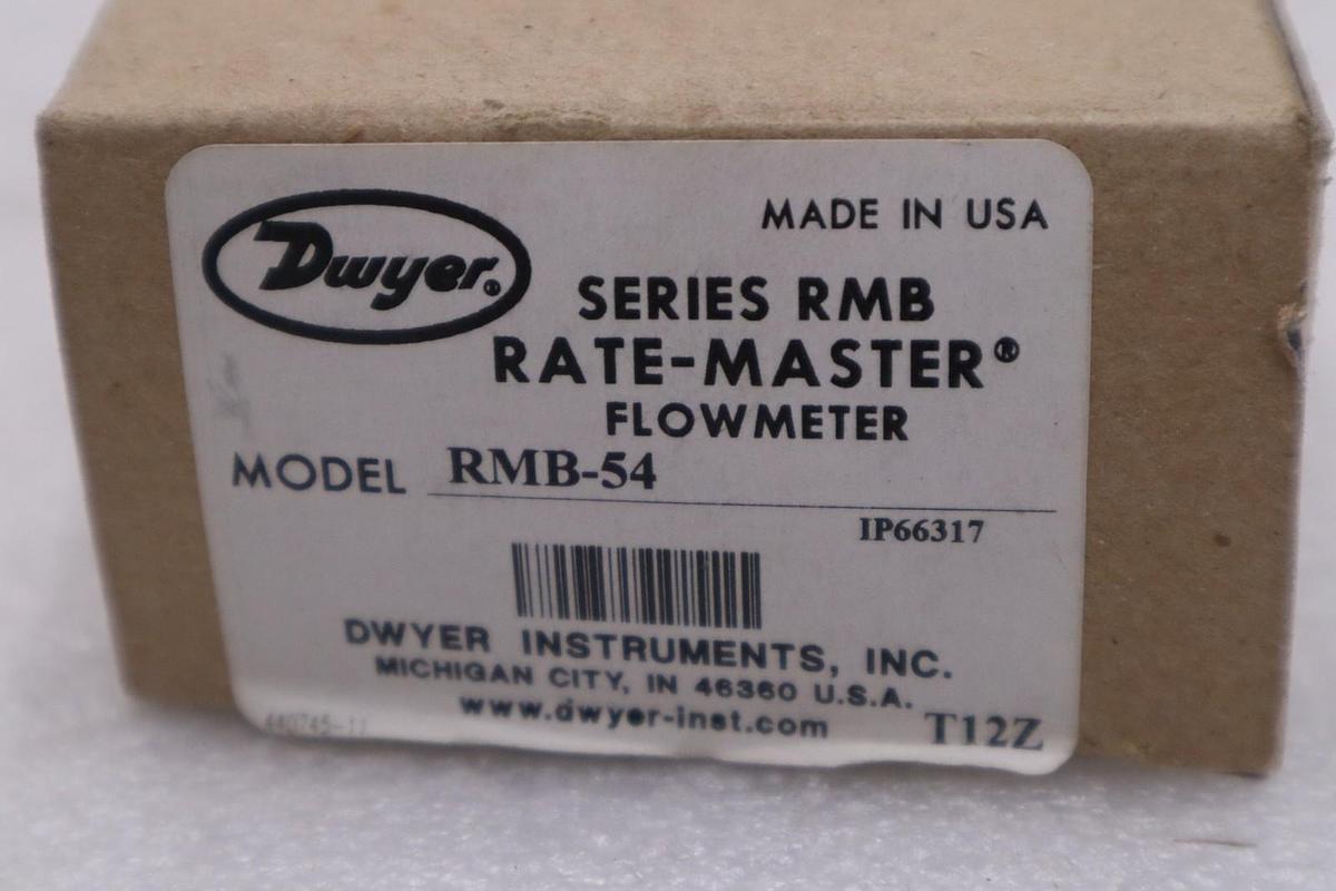 Used DWYER RMB-54 RATE-MASTER SERIES RMB FLOWMETER STOCK #GF-764A