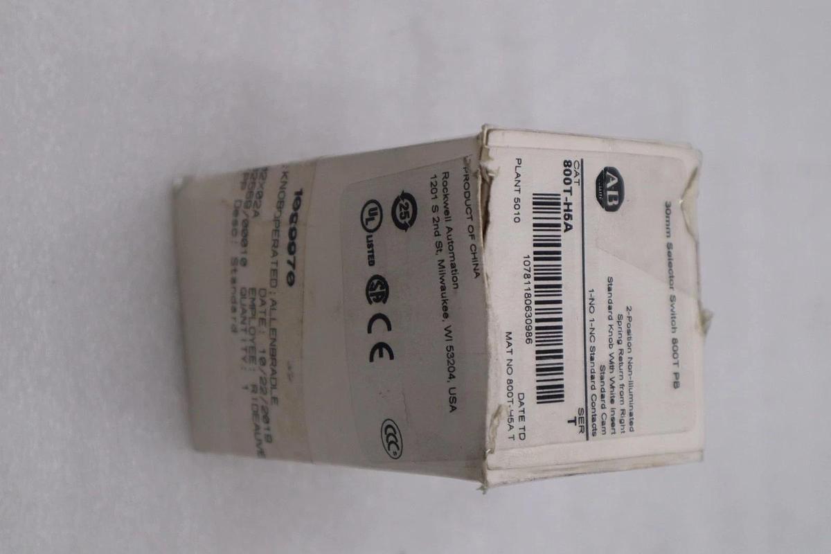 Used New Allen Bradley 800T-H5A Selector Switch 30MM 2 Position Ser.T STOCK H640A