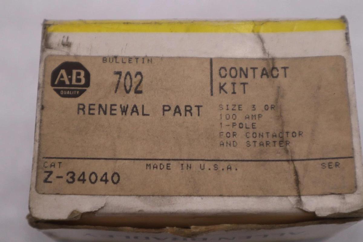 NEW OPEN BOX AB ALLEN BRADLEY Z-34040 SPARE PARTS KIT STK K3983CC