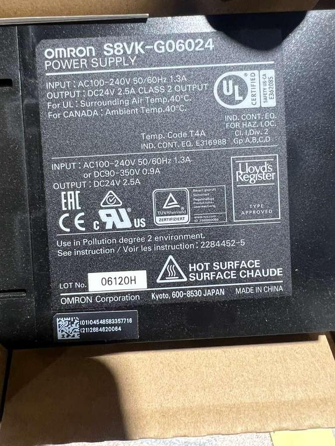 NEW Omron S8VK-G06024 Power Supply STOCK L781CC