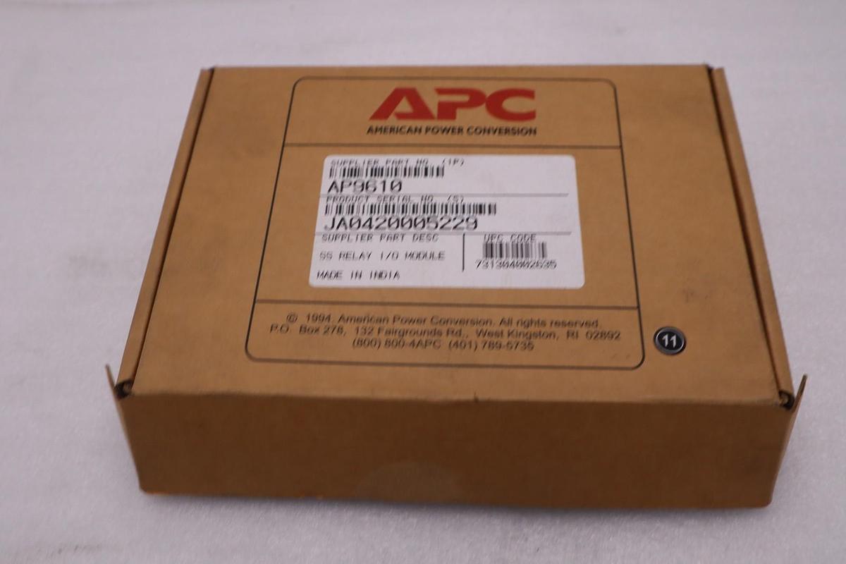 Used NEW OPEN BOX APC AP9610 I/O RELAY MODULE STOCK 2182A
