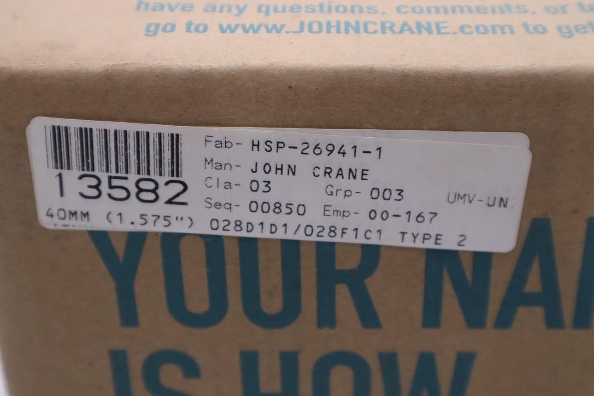 JOHN CRANE HSP-26941-1 40MM TYPE 2 DOUBLE CART - NEW - STOCK GF902