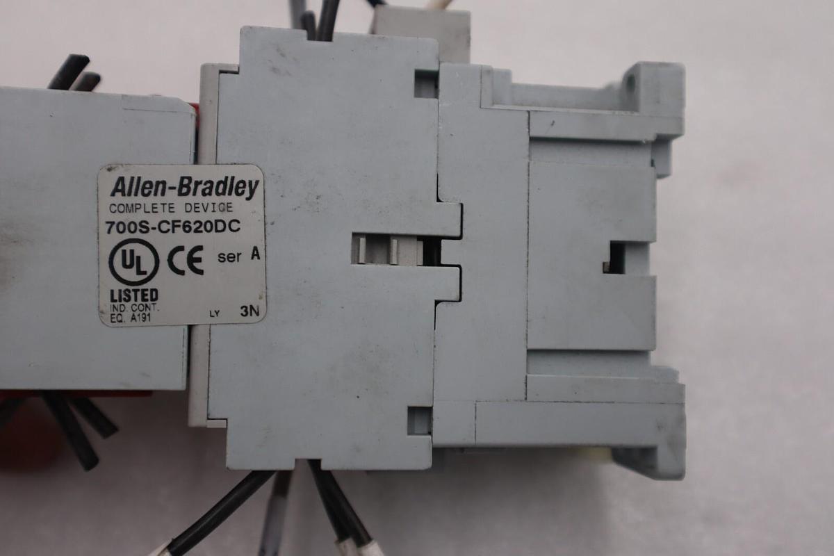 Used Allen-Bradley 700S-CF620DC/ 700-CF310* 100S-F Safety Control Relay #K-1227A