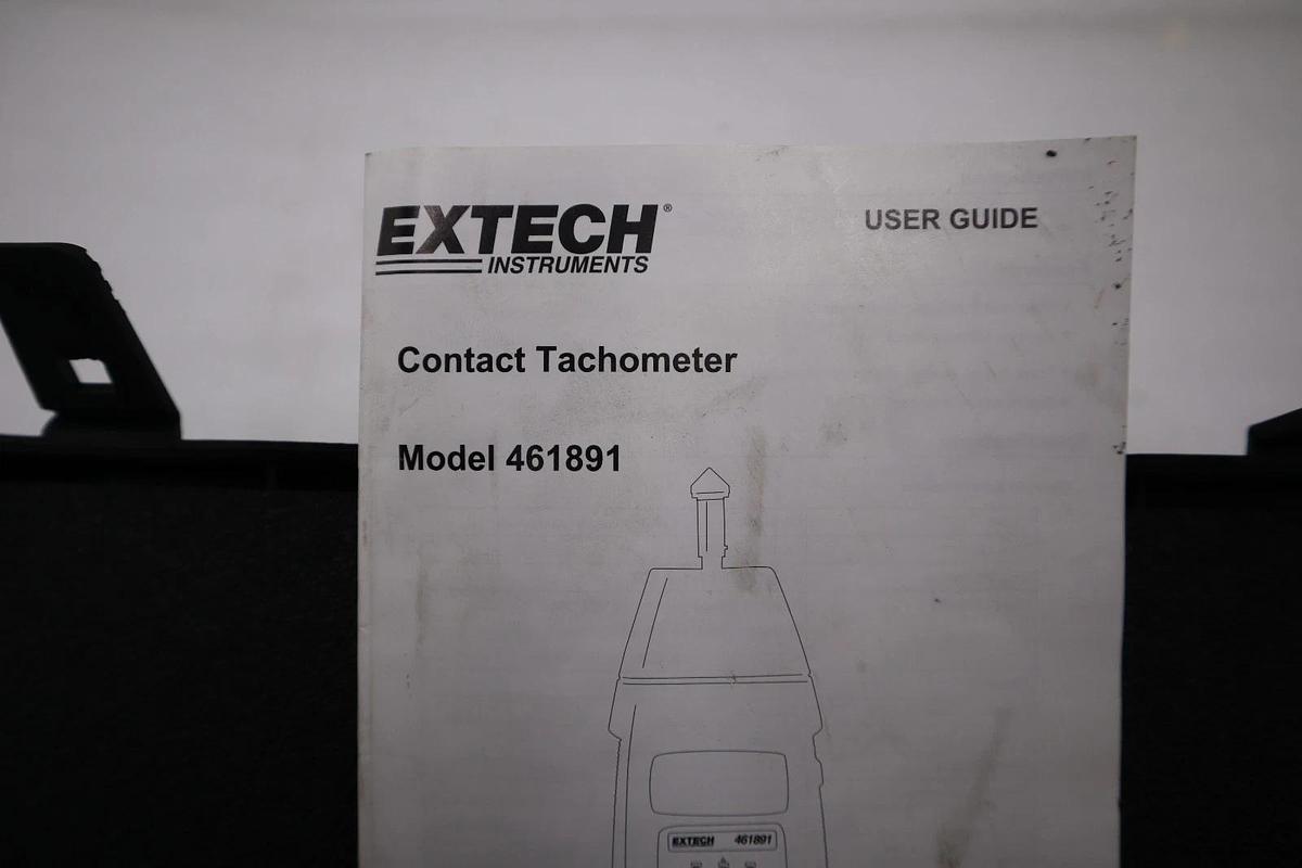 Used NEW EXTECH 461891 Tachometer +/-0.05% RPM Acc LCD STOCK H1141