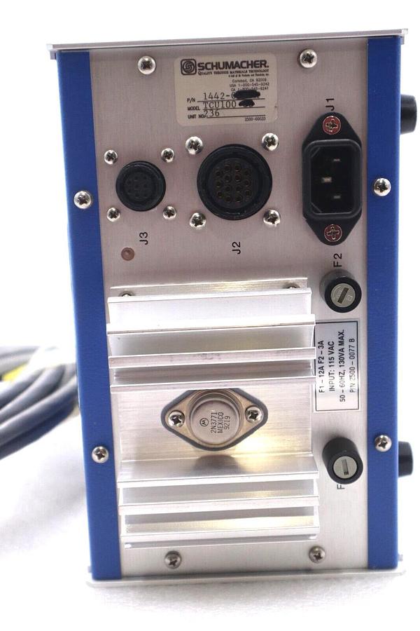 Used SCHUMACHER SORCE TEMPERATURE CONTROL SYSTEM MODEL 100 TCU100 STOCK #2777