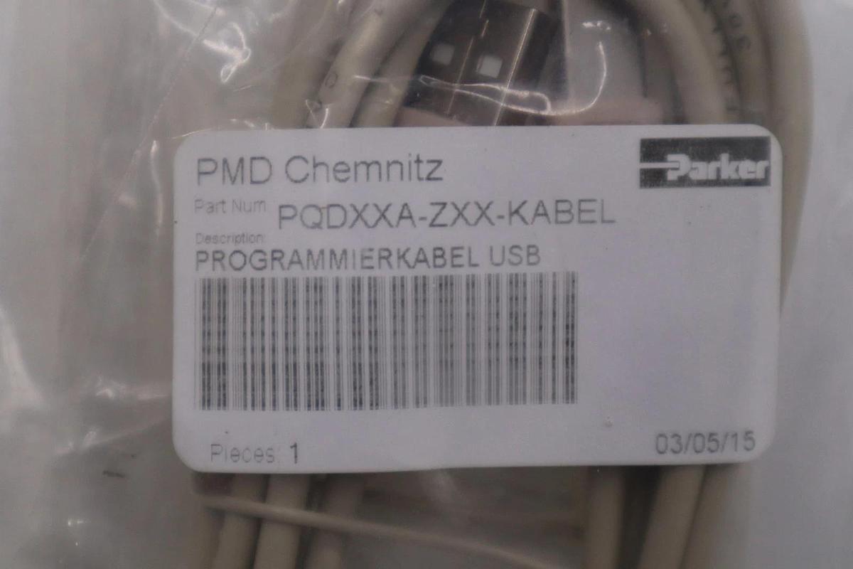 Used PARKER PQDXXA-ZXX-KABEL PROGRAMMING CABLE FOR PQDXXA-Z10 STOCK H1650A