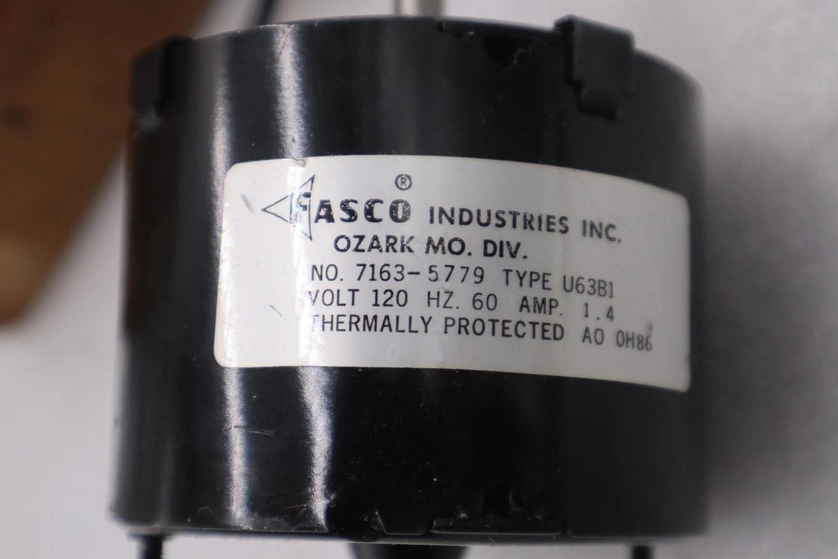 Used FASCO U63B1/ 7163-5779 120 VOLT 60HZ - STOCK 3727CC