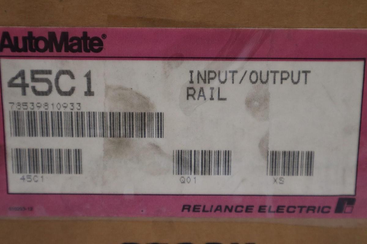 Reliance AutoMate 45C1 Programmable Controller INPUT/OUTPUT RAIL STOCK 5452