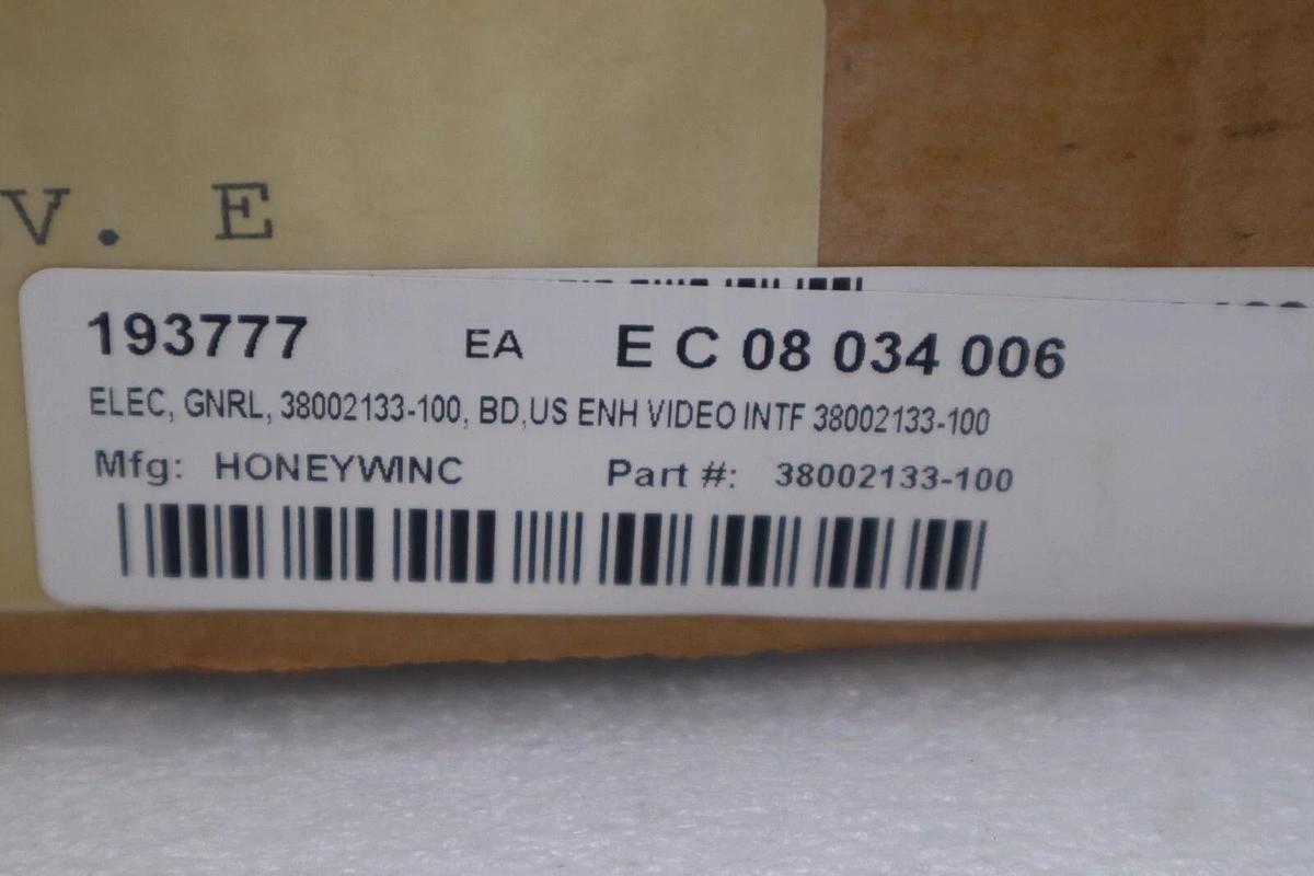 Used NEW HONEYWELL 38002133-100 REMOTE VIDEO INTERFACE STOCK G638