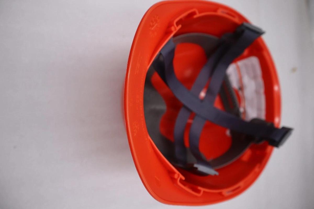 Used NEW V-Gard Slotted Hard Hat Cap Orange MSA 463945 STOCK H806