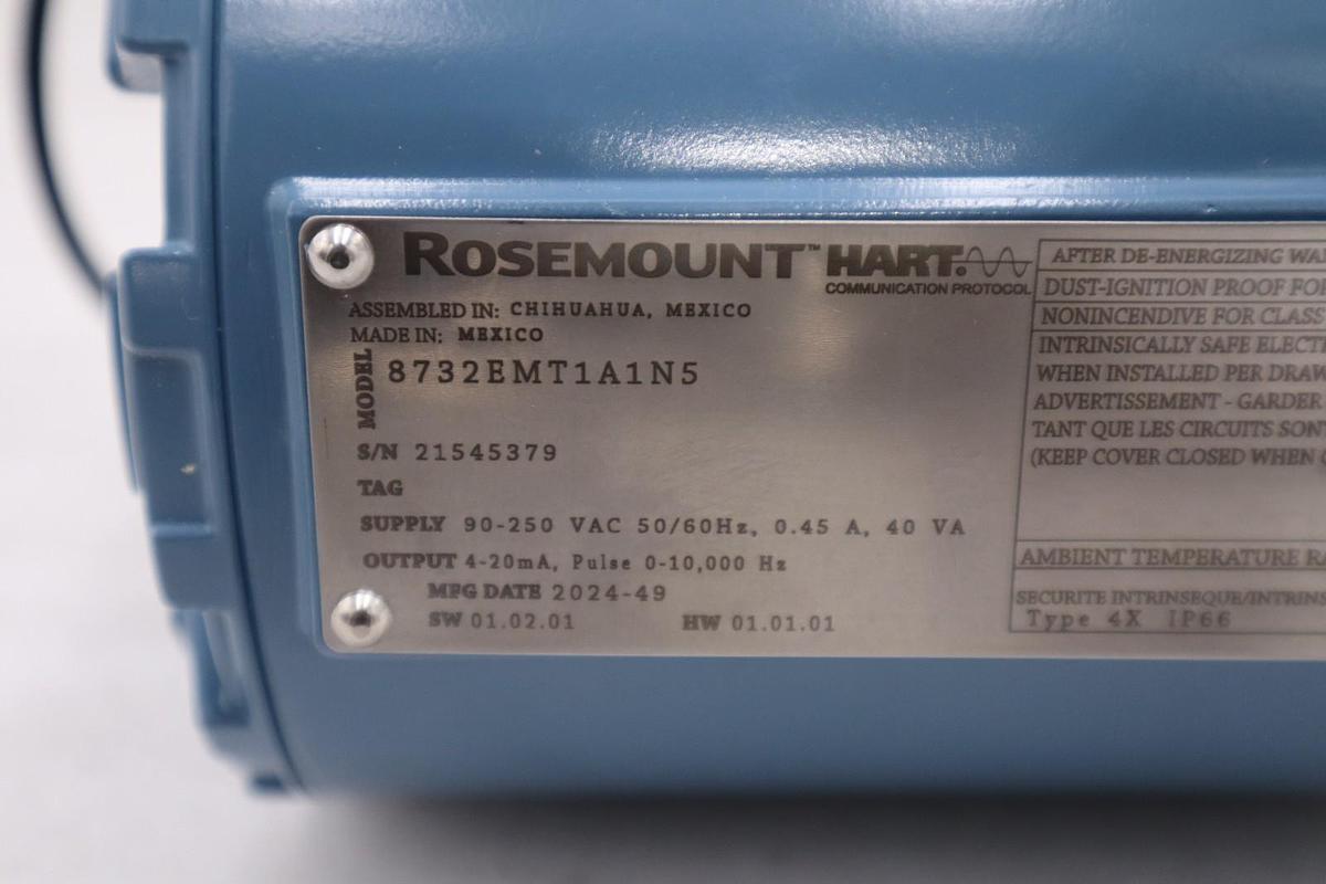 ROSEMOUNT HART 8732EMT1A1N5 / 8732EMT1A1N5 - NEW - STOCK 3108CC