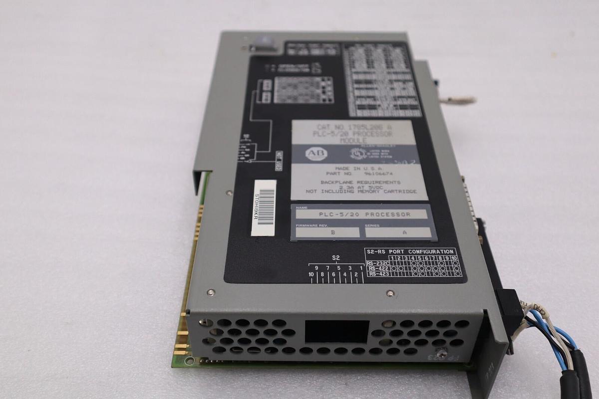 Used Allen Bradley AB 1785-L20B A PLC 5/20 Module Programmable Controller STK 5303