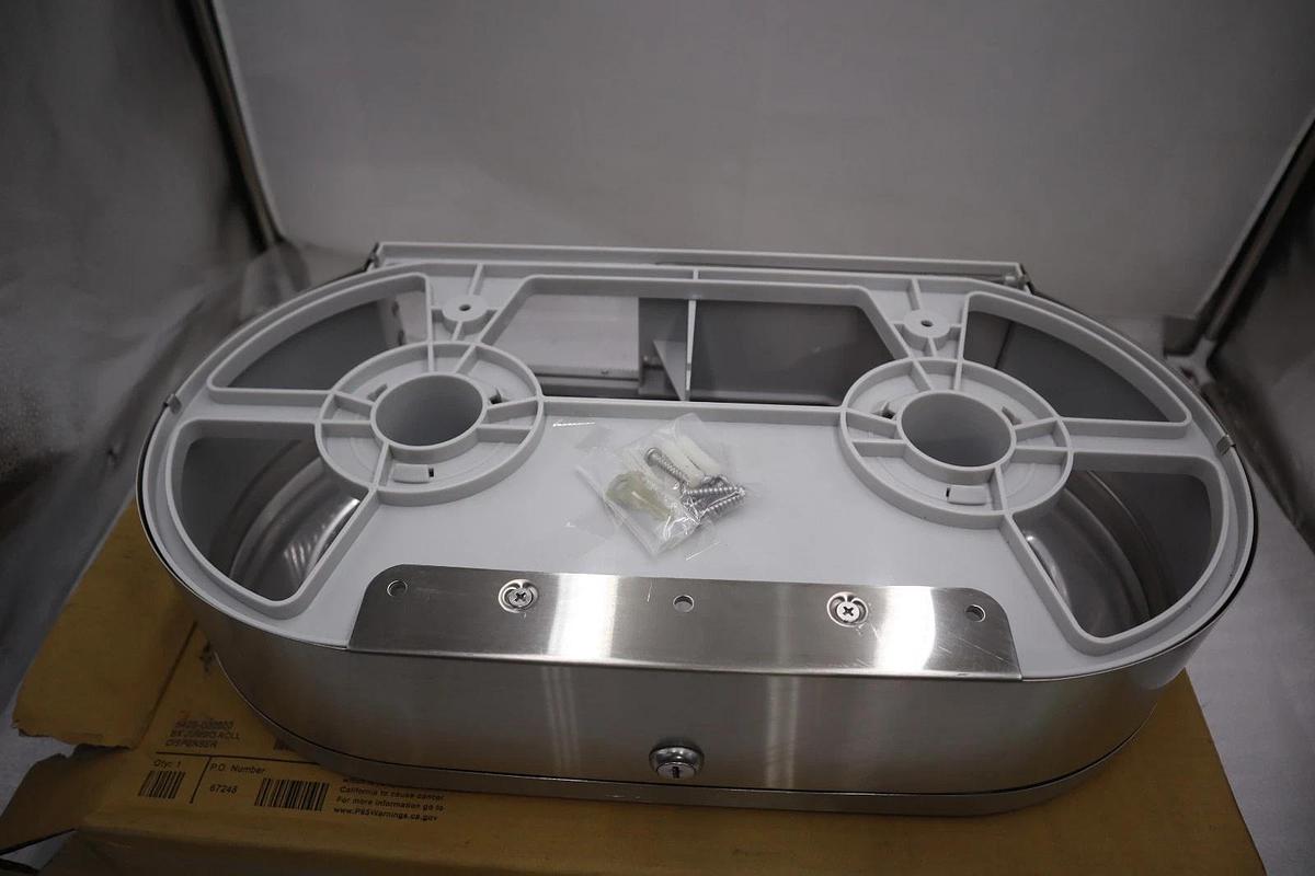 Used Bradley 5425-000000 Jumbo Roll Toilet Tissue Dispenser STOCK 3532A