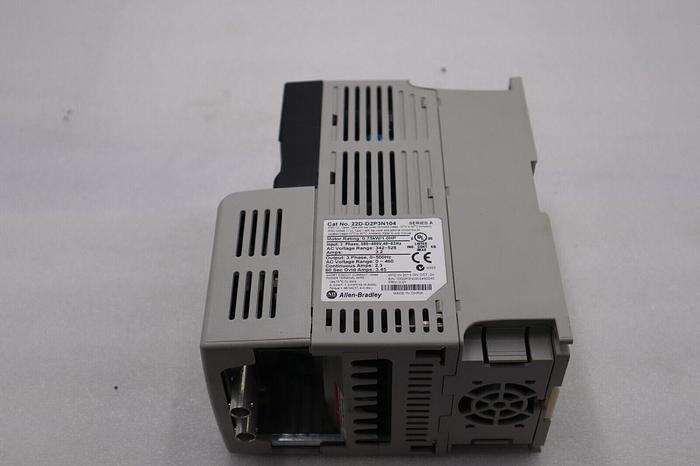 Used Allen Bradley 22D-D2P3N104 POWERFLEX-40 AC DRIVE 1.0HP SER A L-497