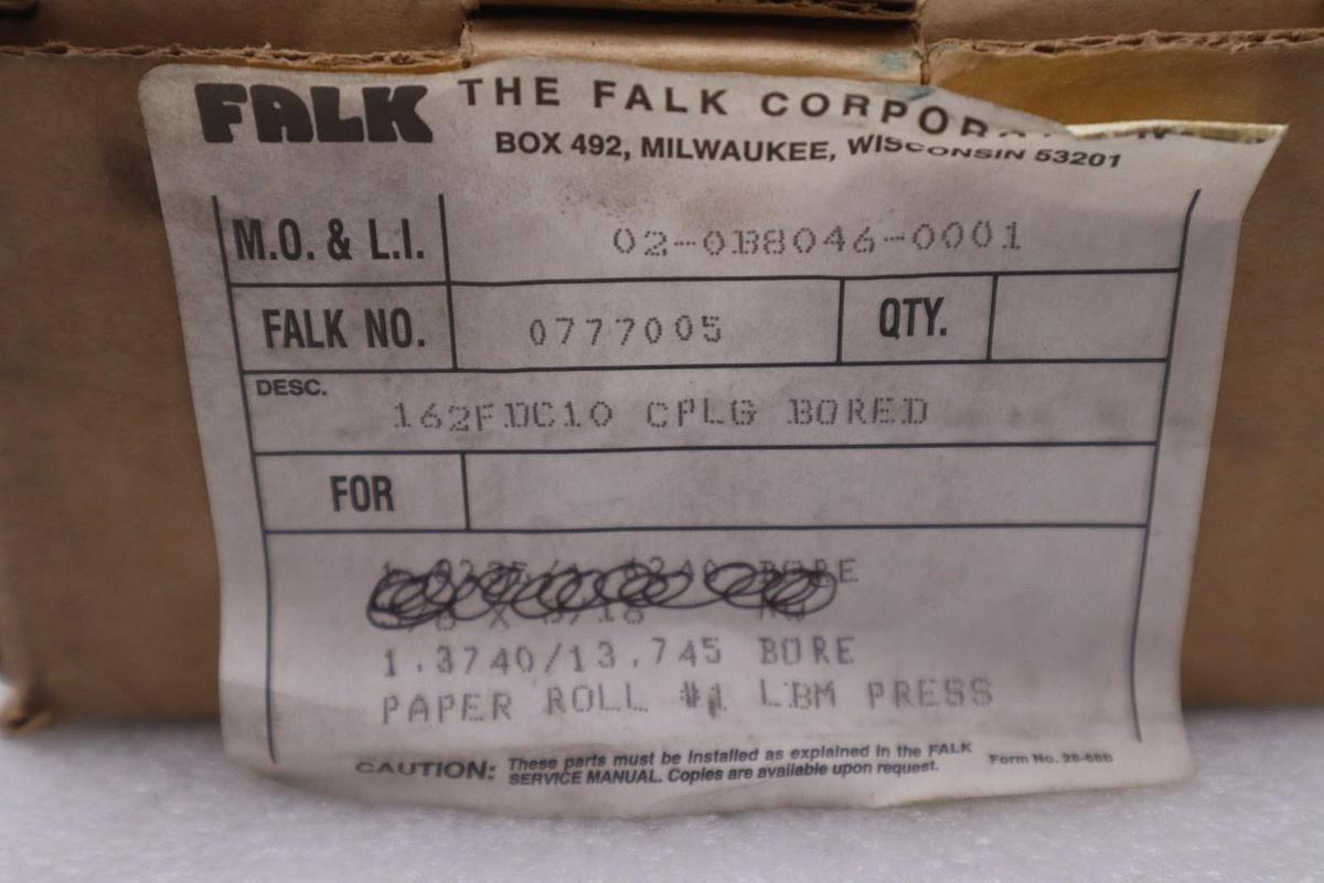 FALK 0777005 162FDC10 CPLG BORED  - STOCK GF642A