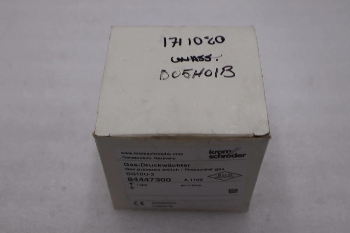Used New Krom schroder DG10U-3 84447300 Pressure Switch STOCK H580A