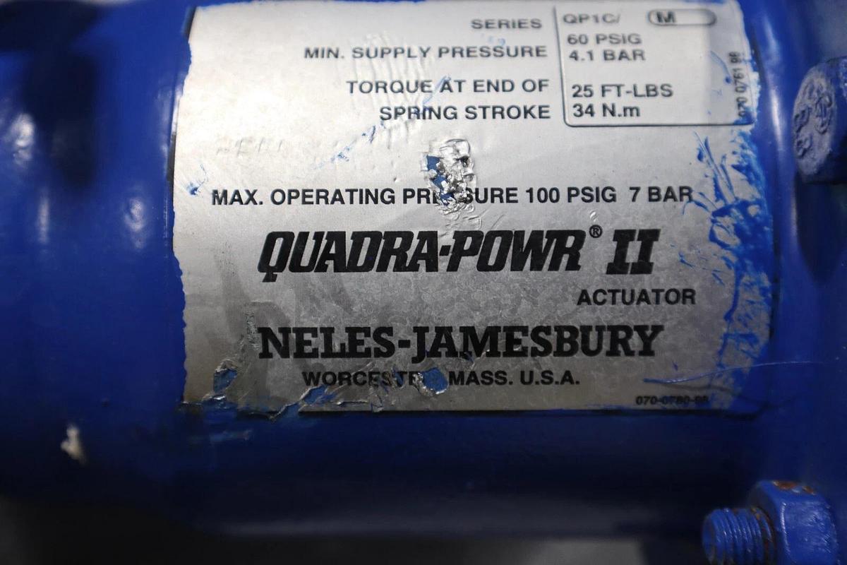 Used 1" Jamesbury Stainless Ball Valve QUADRA-POWR II STOCK S-618