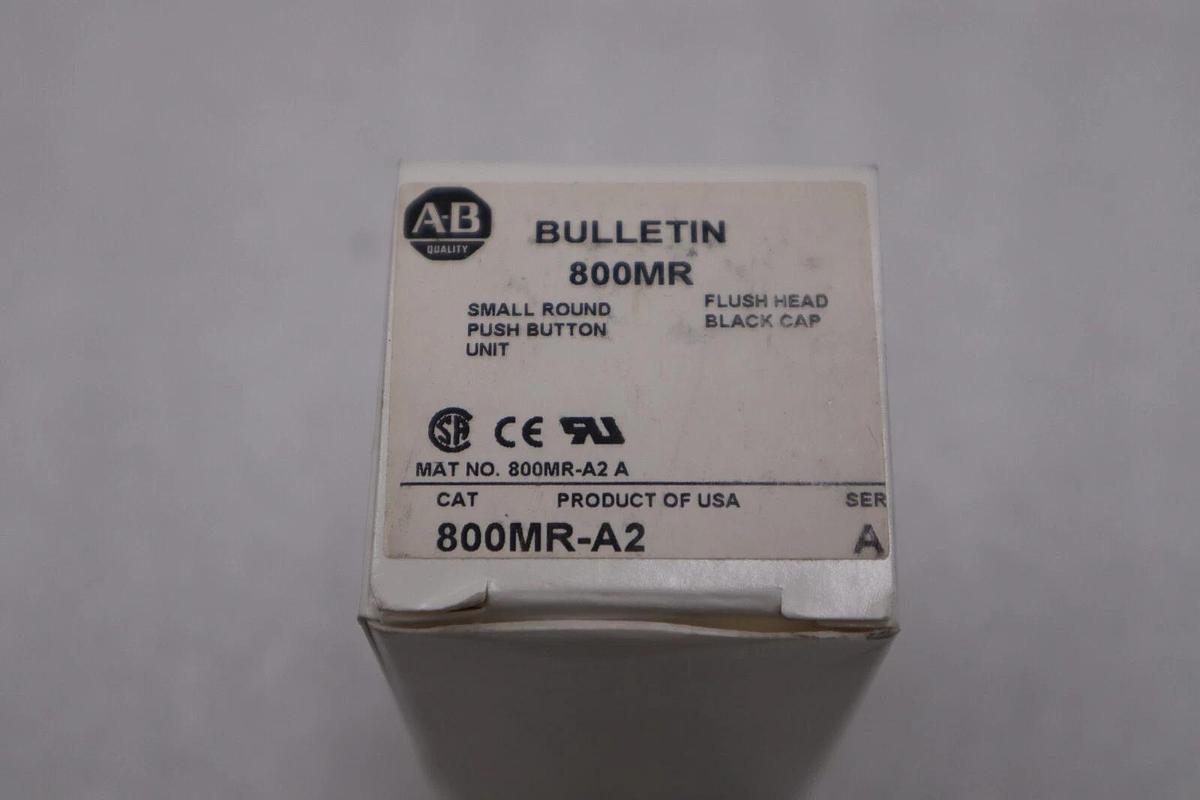 Used NEW ALLEN BRADLEY 800MR-A2 SER. A SMALL ROUND PUSH BUTTON UNIT STOCK H328A