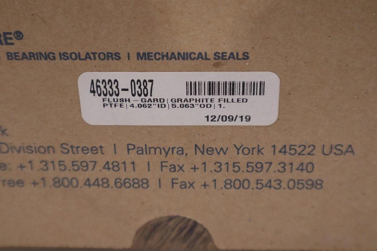 Used NEW GARLOCK 46333-0387 FLUSH-GARD SEAL - STOCK GF1008