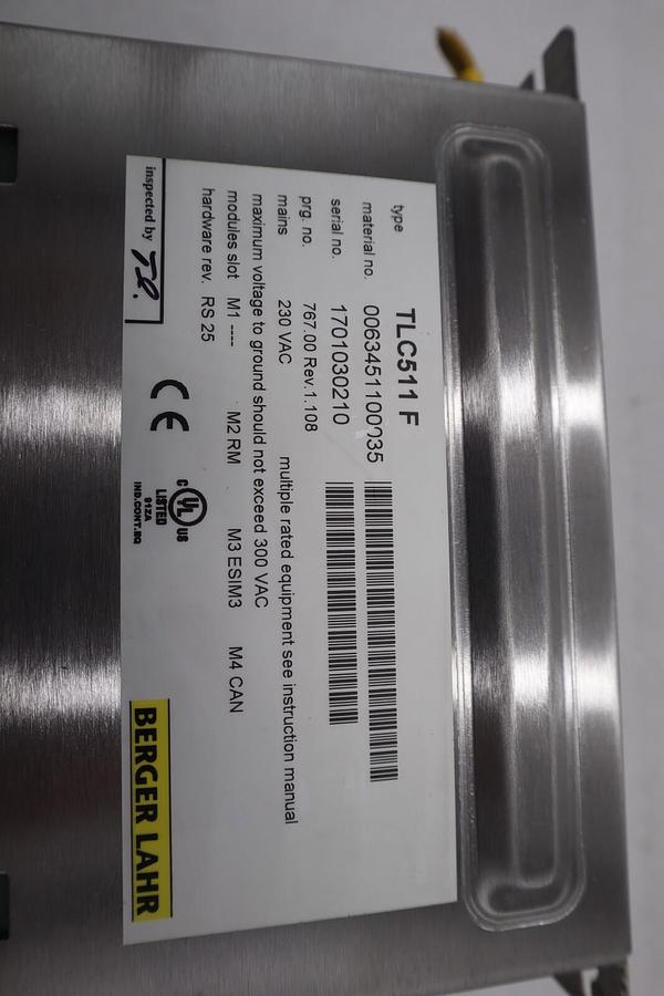 Used Bereger Lahr TLC511 F Servo Drive POSITIONING CONTROLLER 5 AMP STOCK B-722