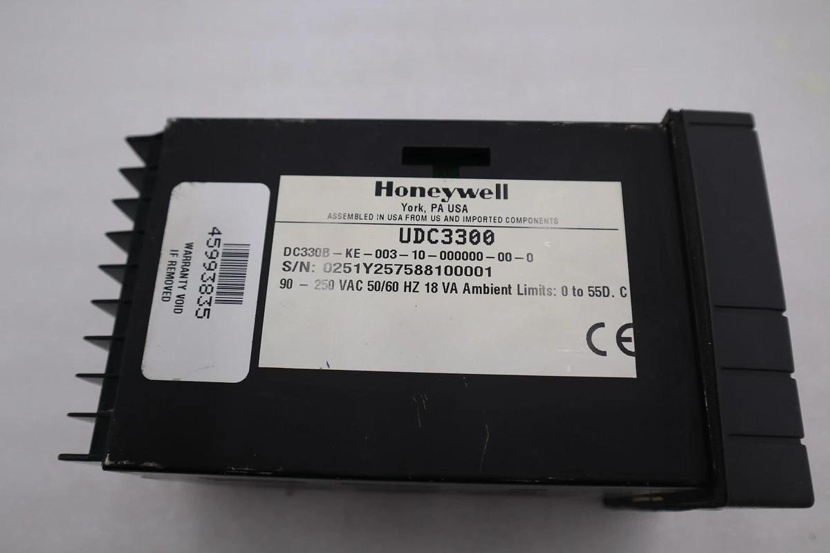 HONEYWELL UDC3300 DC330B-KE-003-10-000000-00-0 TEMPERATURE CONTROLLER #H548A