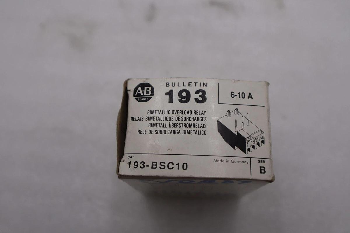 Used NEW Allen-Bradley 193-BSC10 SER B STOCK H813A