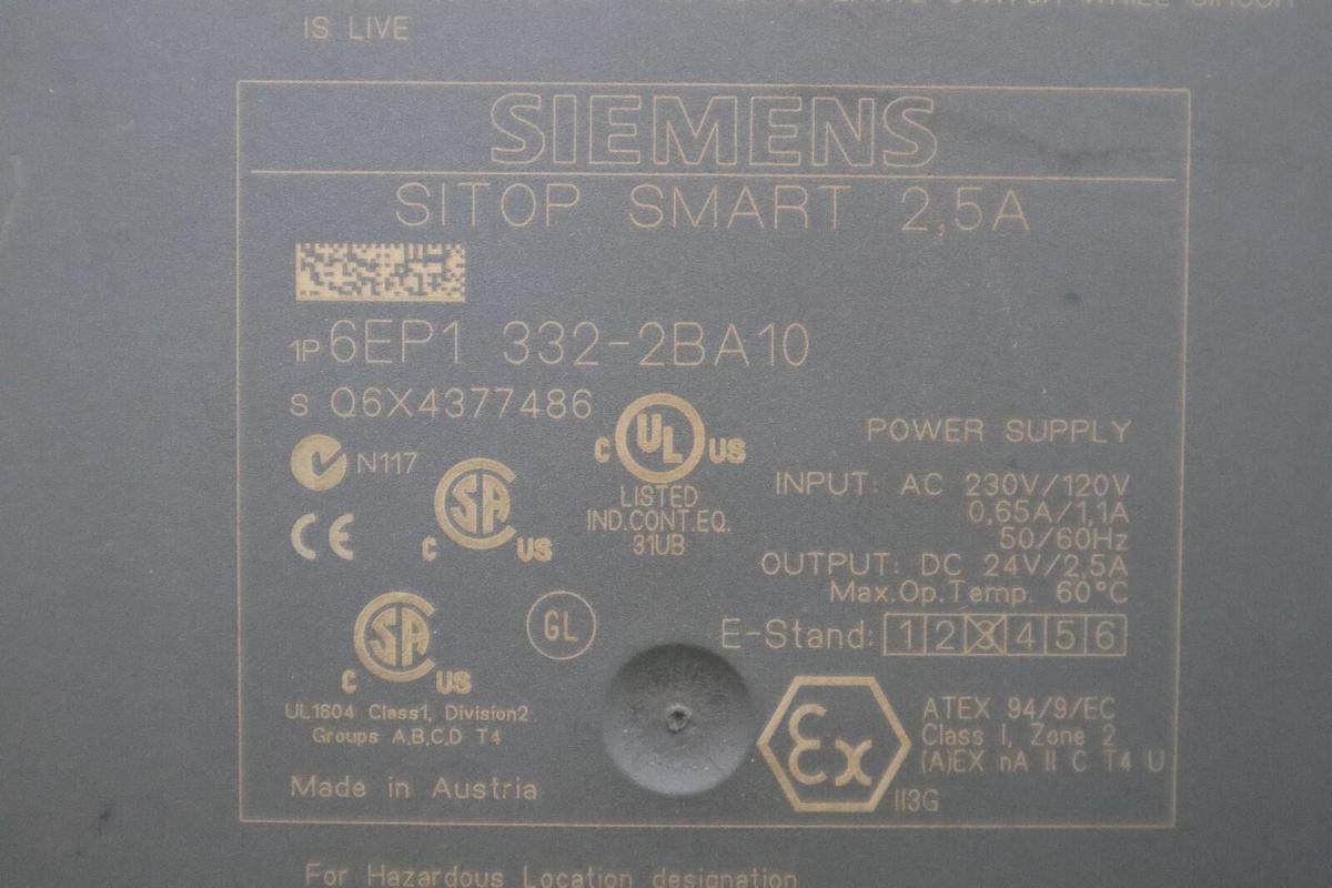 Used Siemens 6EP1332-2BA10 Power Supply STOCK K-673-C