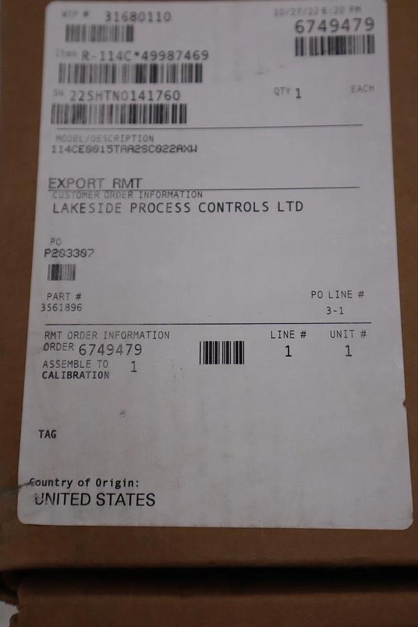 Used ROSEMOUNT , 248HAK6A2XA, TEMP. TRANSMITTER , 241CRWSMB1S3E0037SLE6UAE NEW IN BOX