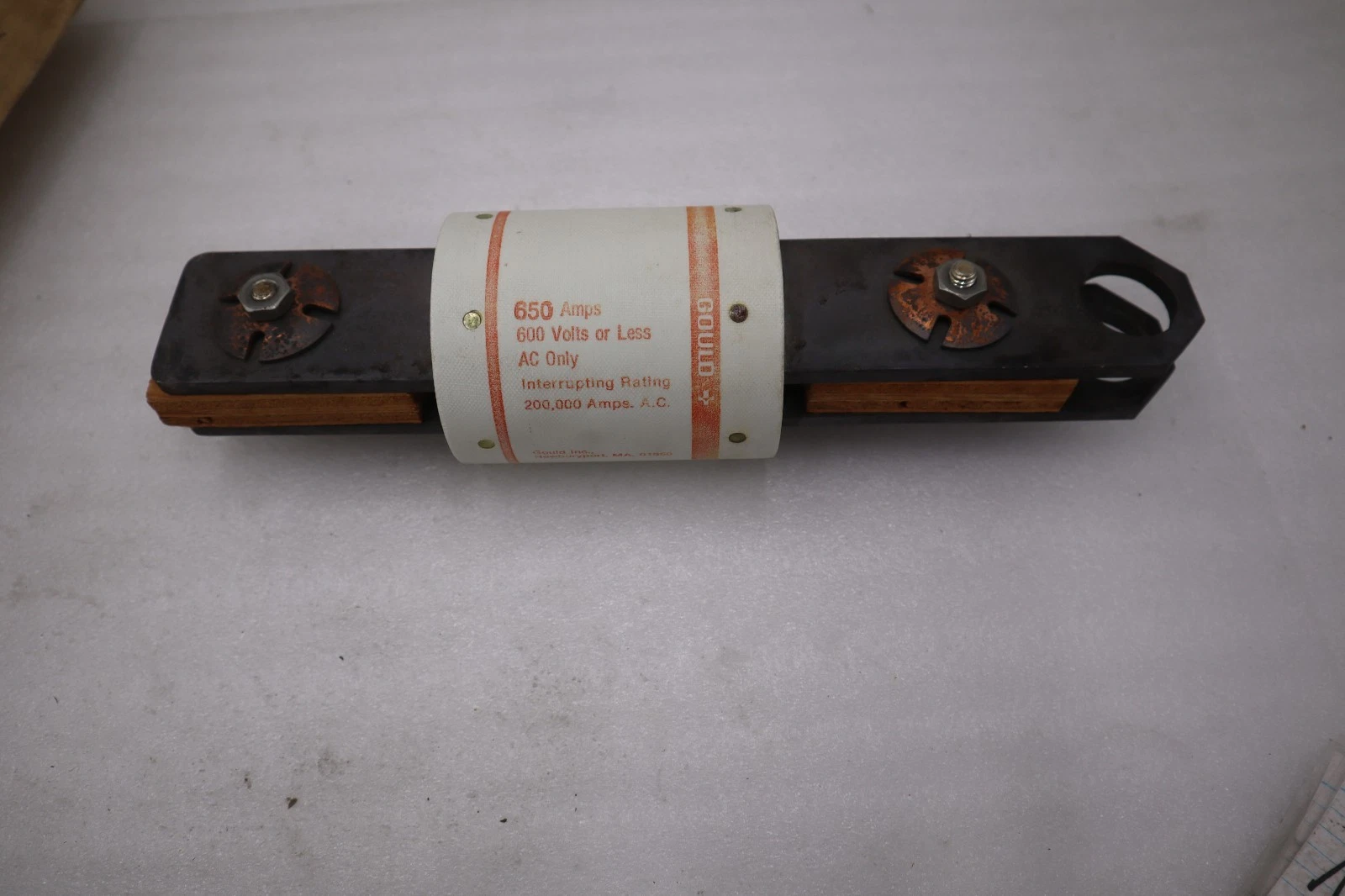 Used SHAWMUT A6Y6505/ A6Y650-5 DC FUSE 500V 650A A6Y TYPE 5 - STOCK 5802A