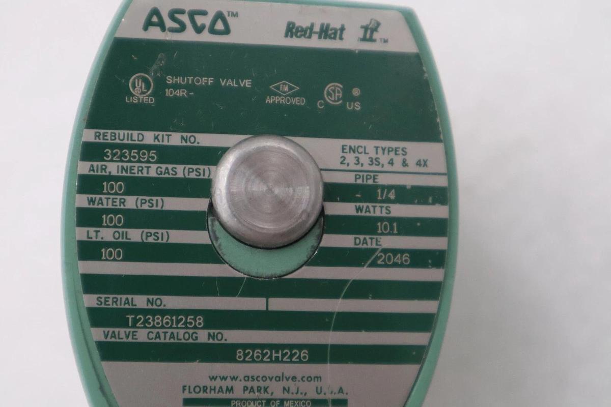 ASCO 8262H226 110-120V 100PSI 1/4" - STOCK GF603A