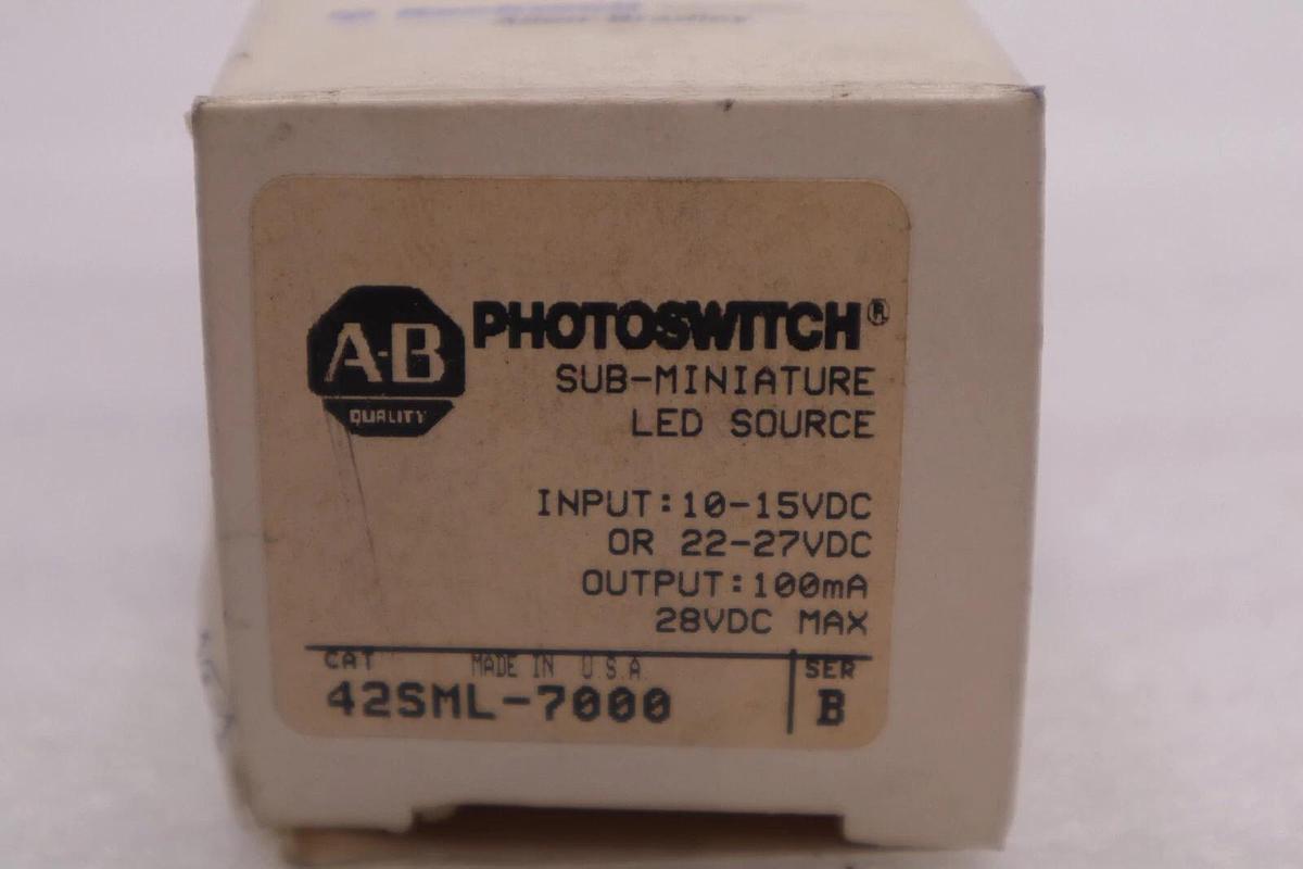 Allen Bradley 42SML-7000 Photoswitch Sub-Miniature LED Source NEW OPEN BOX K2816