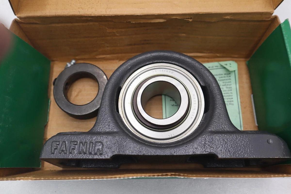 Used NEW OPEN BOX Fafnir RAO1 1/2 Pillow Block Bearing 2 Bolt Base 1-1/2” Bore 2030-A