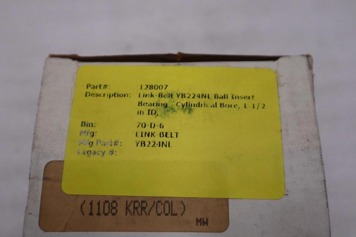 LINKBELT Fafnir 1108KRR+COL Bearing NEW OPEN BOX STK 5541CC