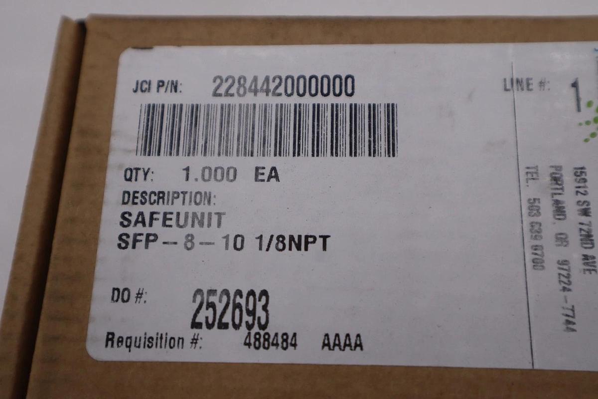 Used John Crane Safematic Safeunit SFP-8-10 NEW STOCK GF275