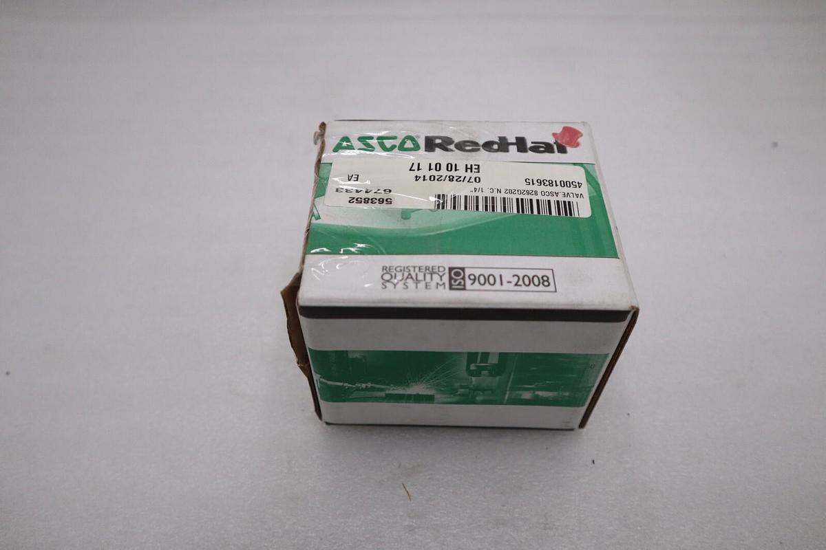 Used NEW OPEN BOX Asco SC8262H202 120V Ac Solenoid Valve 1/4" Pipe Size STOCK G825A