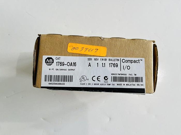 Allen-Bradley 1769-OA16 240V 16-Point I/O Replay Output Module #K-290 612598286225