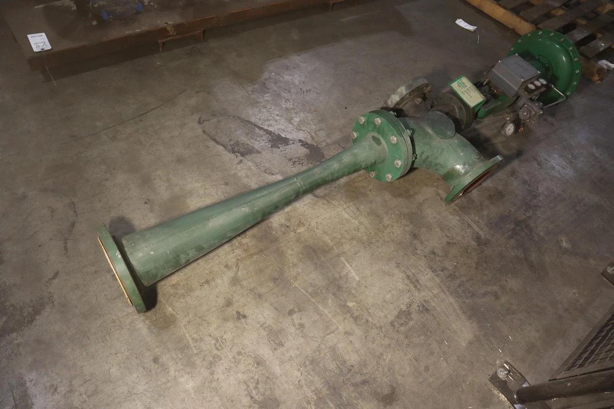Used Fisher Control Valve Fulton Boiler Steam Valve With Pneumatic Actuator