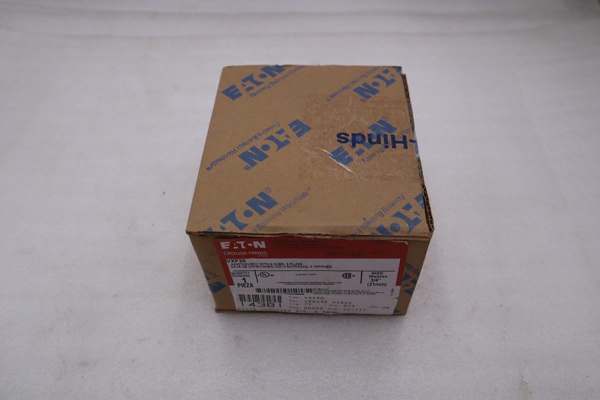EATON CORPORATION VXF20 / VXF20 CROUSE HINDS - NEW IN BOX - STOCK GF493A