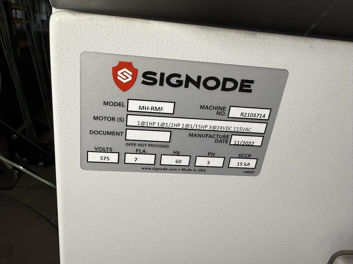 Used SIGNODE MODEL MH-RMF ROLL STRAPPER MANUFACTURED 2022 72" DIAMETER CAPACITY