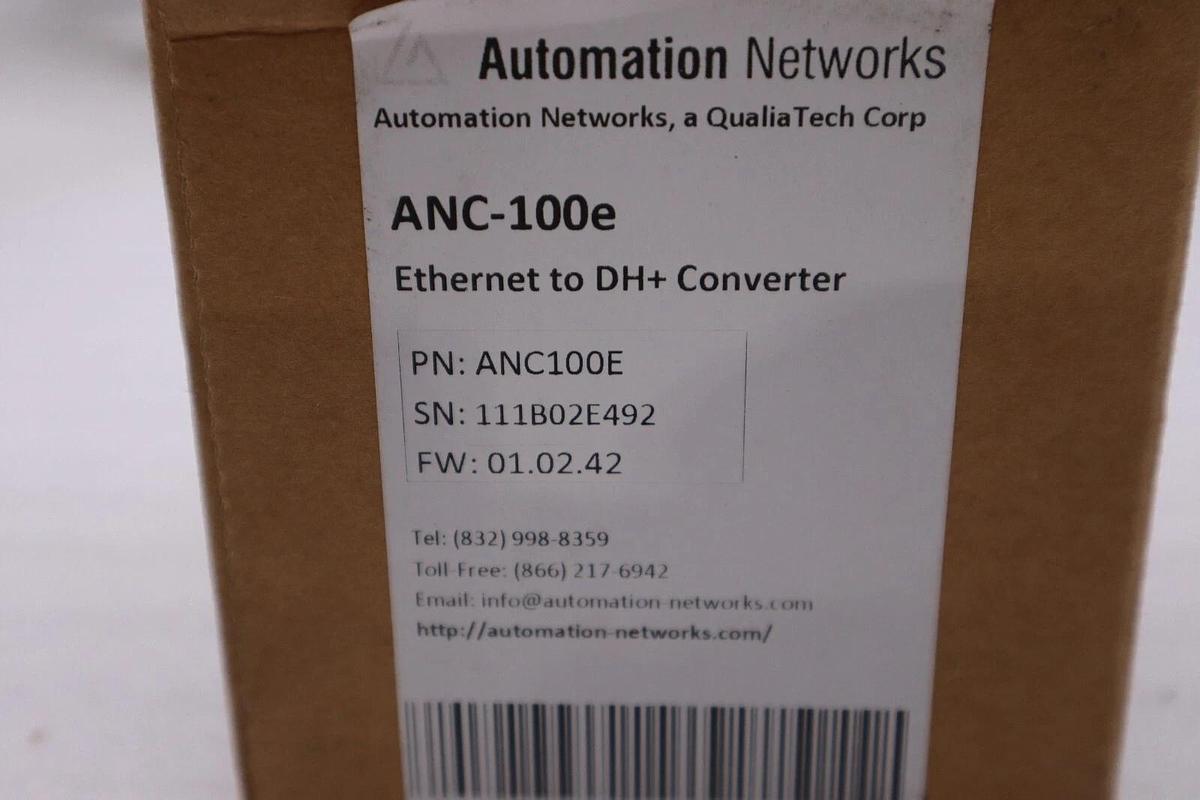 NEW IN BOX AUTOMATION NETWORKS ANC-100E ETHERNET TO DH+ CONVERTER STOCK H1025
