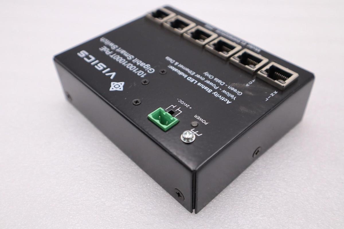 Used VISICS ELSW06025VIS-25W ETHERNET SWITCH ESWITCH 6 STOCK H842A