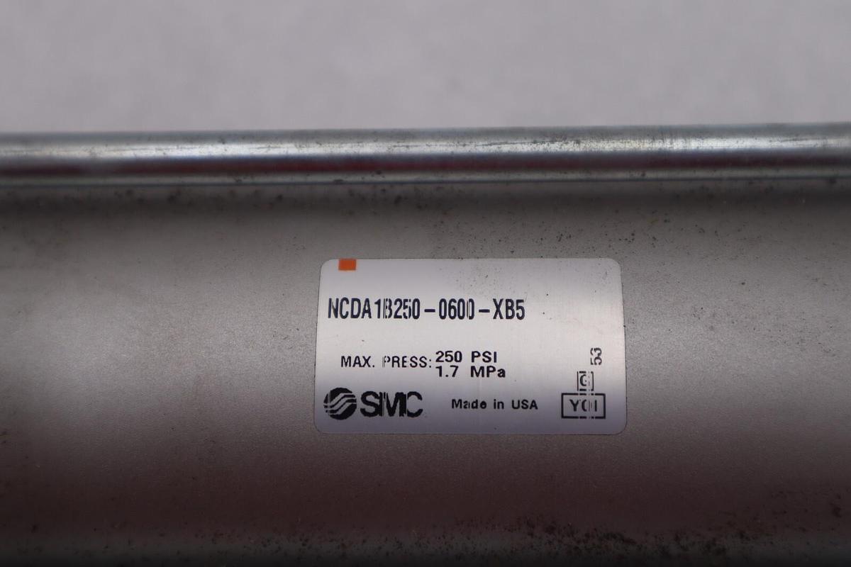 Used SMC NCDA1B250-0600-XB5 CYLINDER #2696-A