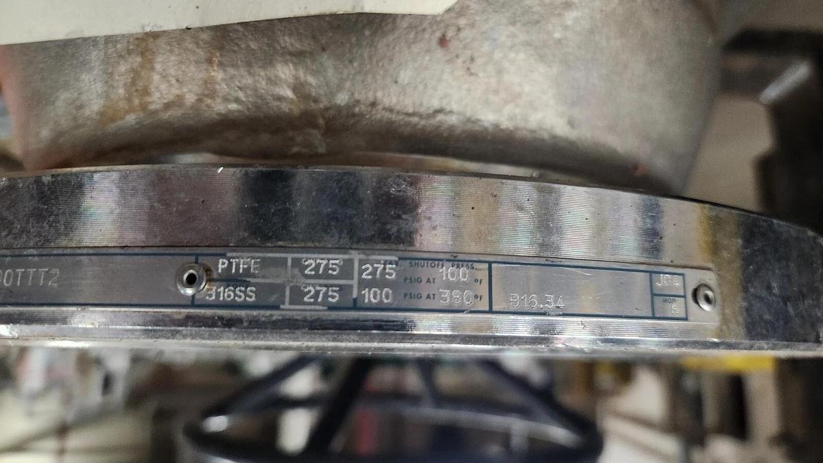 Used Dynatorque 7D-33-2600 Manual VBALL Valve 6in 316SS STOCK PF-208