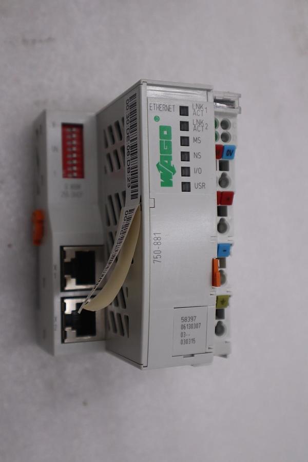 Used WAGO ETHERNET 750-881 STOCK #G-106B