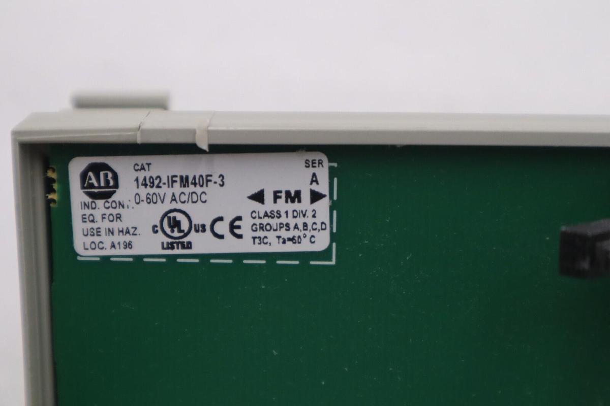 Used ALLEN BRADLEY 1492-IFM40F-3 WIRING SYSTEMS MODULES STOCK K-1557C