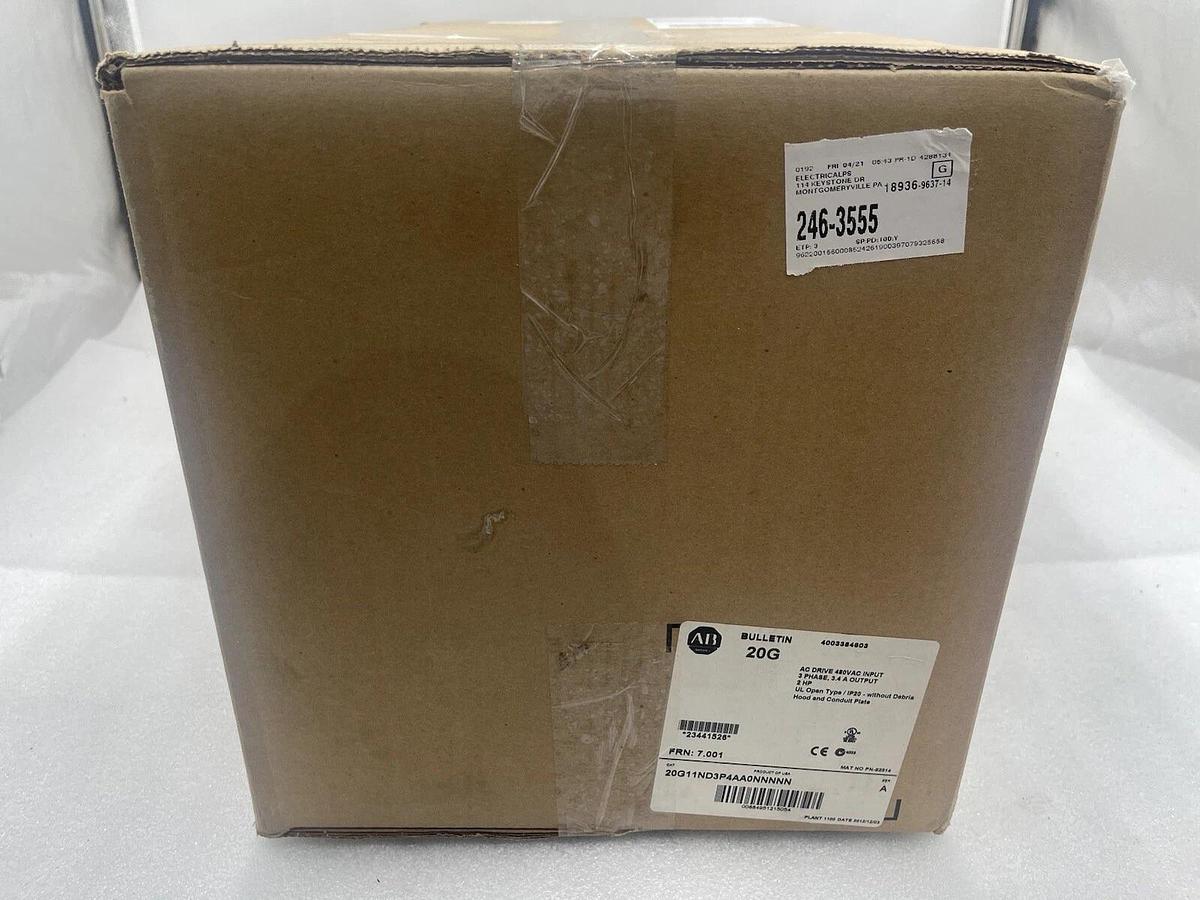 NEW ALLEN BRADLEY 20G11ND3P4AA0NNNNN AC DRIVE COOLED POWERFLEX 755 STOCK 4458